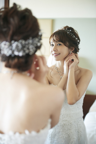 新婦様ヘア&メイクチェンジ