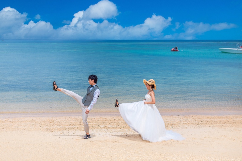 チャペル・ダイアモンドオーシャン（ビックブライダル）_海で撮影できる