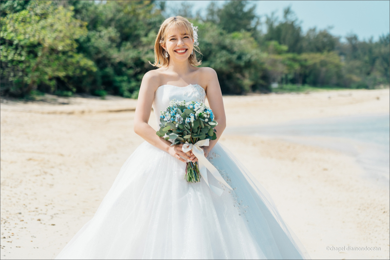 ビーチ&チャペル撮影 150カットデータ+新婦ヘアチェンジ付き