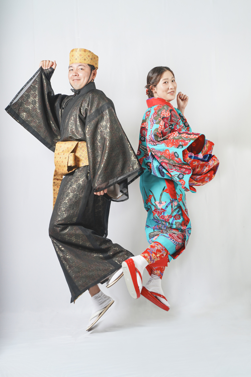 【期間限定】沖縄を感じる琉装とウェディングドレスを組み合わせた人気プラン!なんと!¥155000/100カット納品/琉華プラン