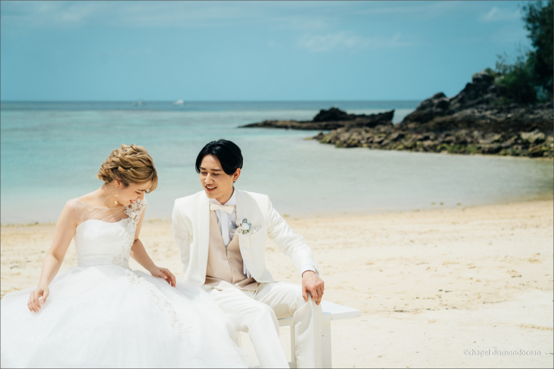 春の沖縄で叶える、特別な一枚☆165000円150カットデータ付／チャペル＆ビーチ撮影／ストーリー＆ロケフォトプラン
