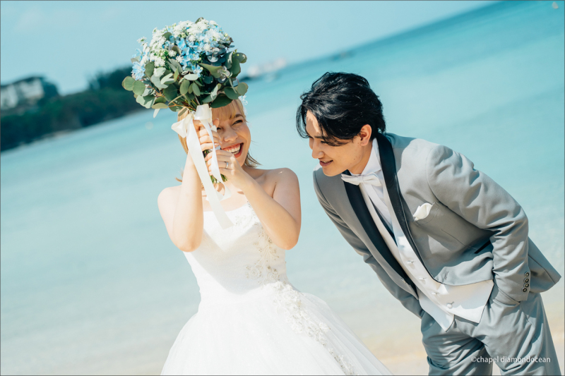【8月撮影特別プラン】1日1組限定|夏の沖縄ビーチフォト*大満足の100カット確約プラン(¥82,500)