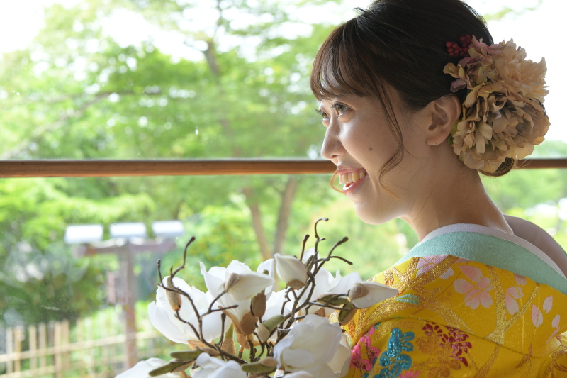 和装×ブーケ