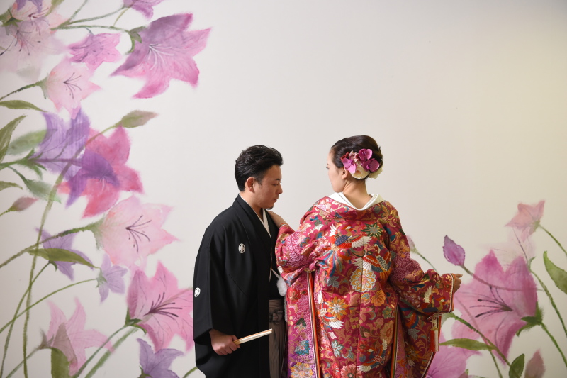 和装でのバックショット