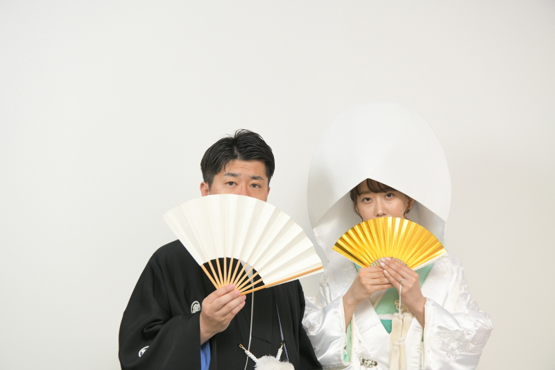 キュートなお顔隠しショット