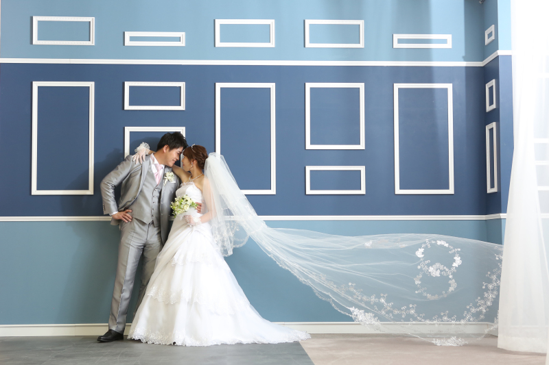 ロングベールをなびかせて♪