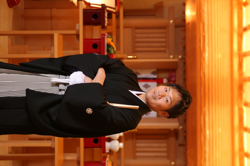 ご新郎様のソロショット!