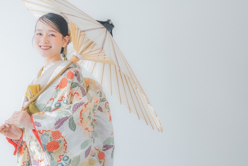 彩り豊かな色打掛でのご撮影