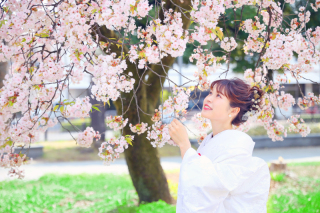 【白無垢】桜ロケーション撮影