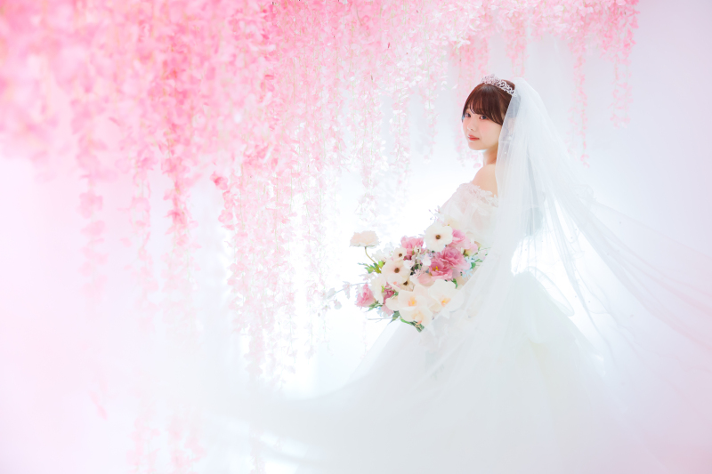 お花スタジオのピンク藤のフロア