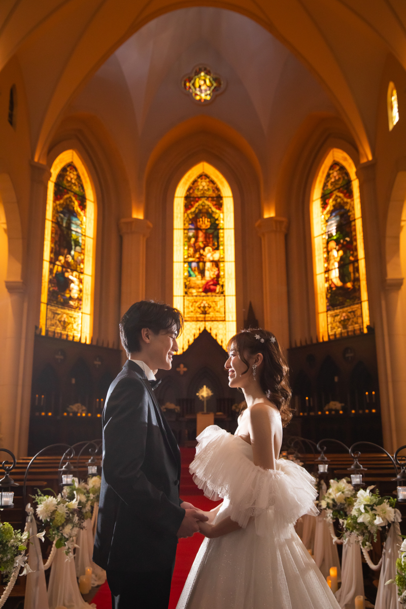 独立型のチャペルで　ウエルカムボードにも