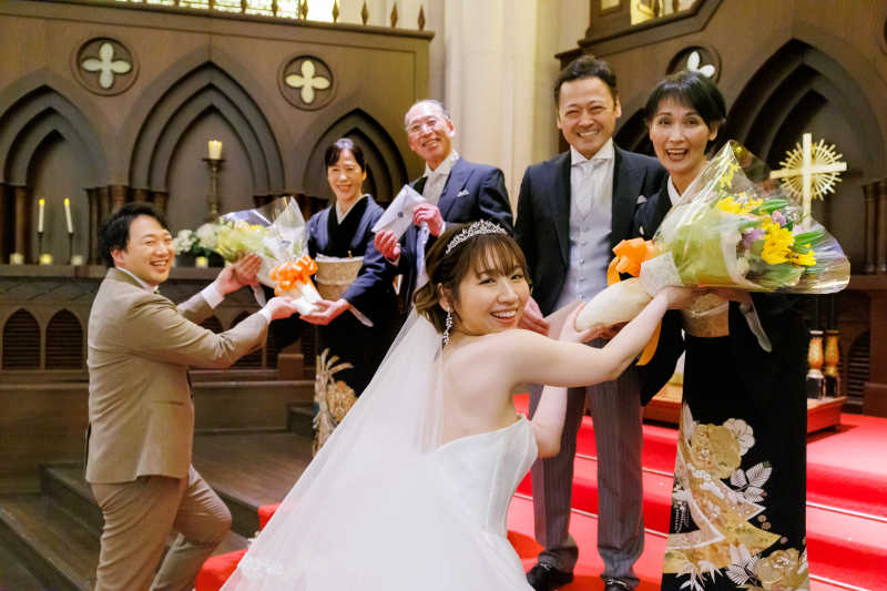 チャペルで家族や友人、ペットと一緒に！
