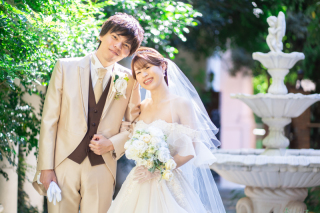 ガーデンでの撮影