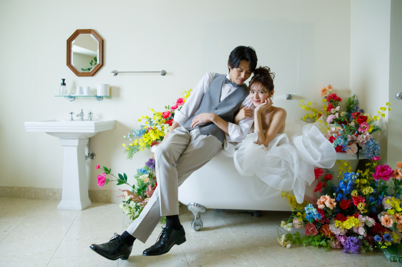 お花をつかった多彩な撮影シーン