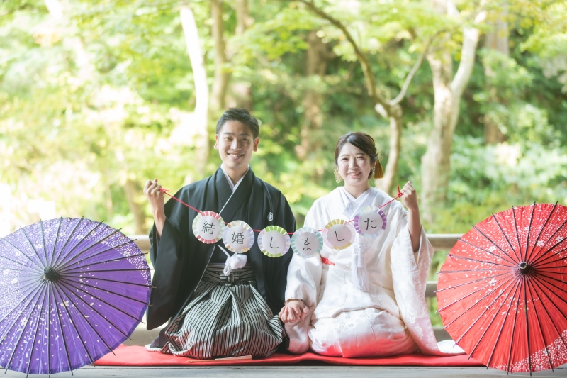 和装で鎌倉エリアでのロケーション撮影も可能です。