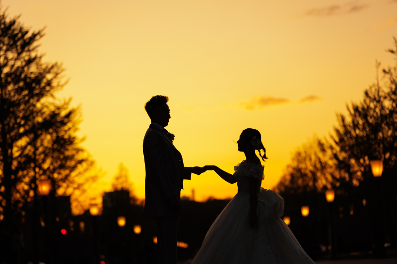 東京駅夜景洋装ロケーションプラン