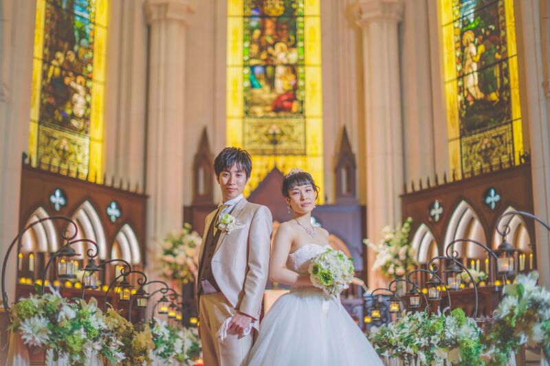 大聖堂チャペルフォト+大さん橋洋装ロケーションフォトセットプラン