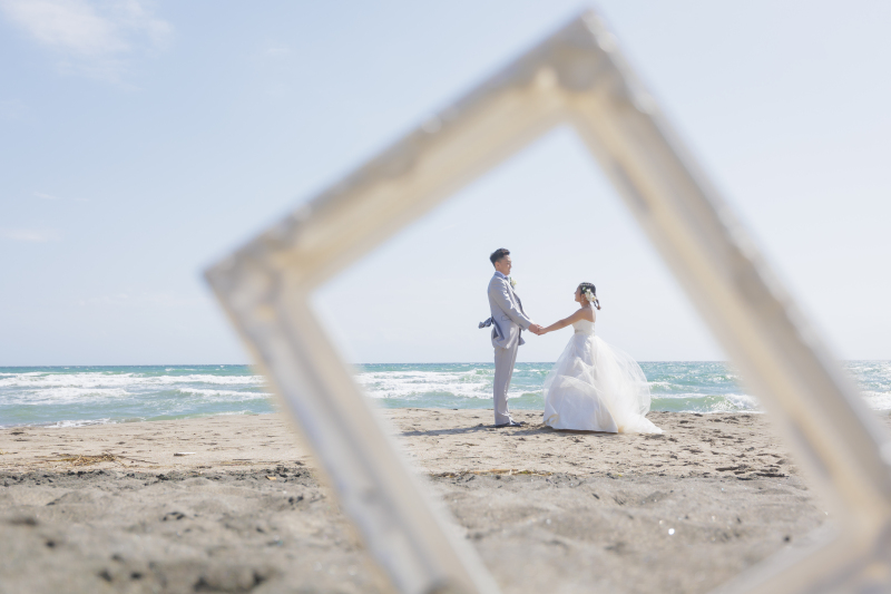 大聖堂チャペルフォト+七里ガ浜洋装ロケーションフォトセットプラン