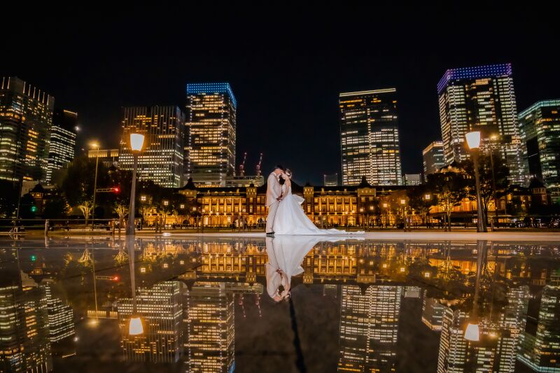 大聖堂チャペルフォト+東京駅洋装ロケーションフォトセットプラン