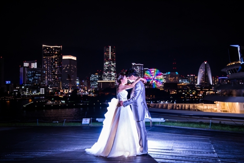 大聖堂チャペルフォト+大さん橋洋装ロケーションフォトセットプラン