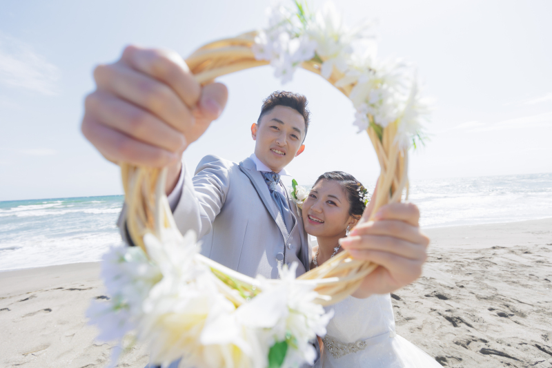 大聖堂チャペルフォト+七里ガ浜洋装ロケーションフォトセットプラン