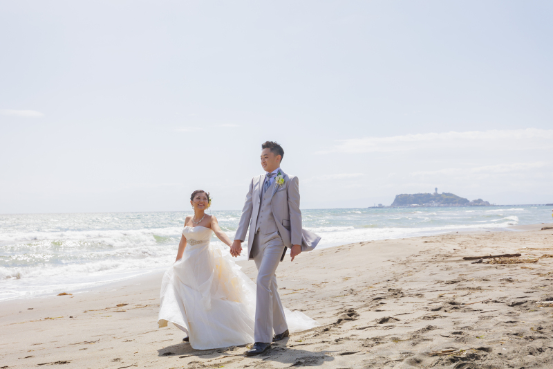 大聖堂チャペルフォト+七里ガ浜洋装ロケーションフォトセットプラン