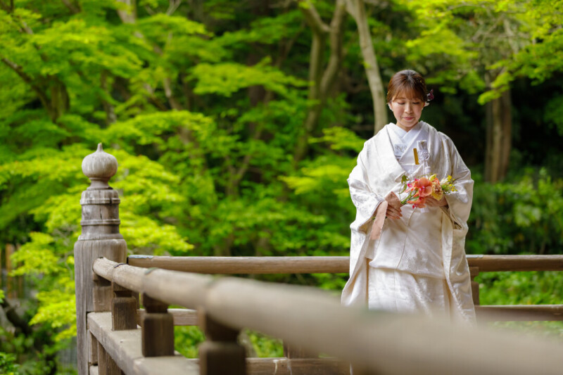 【和装ロケーション】白無垢でも打掛でも◎緑あふれる妙本寺でのロケーション撮影《50カットデータ納品》移動費含めて全部コミコミ◎