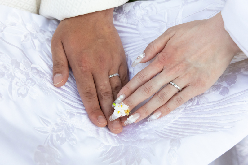 こだわりのネイルもしっかりと