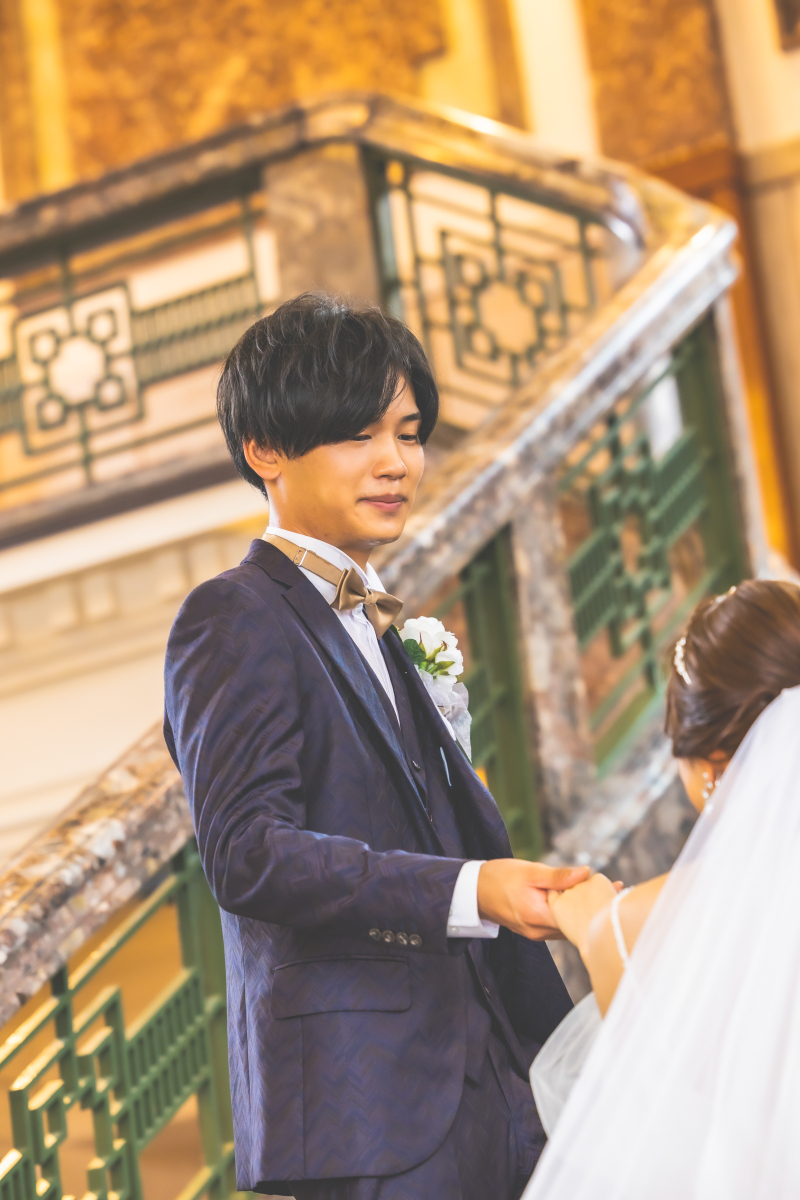 新郎様は新作タキシード