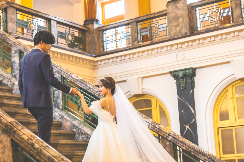 想い出の大階段でたくさん撮影