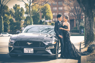 大好きな車×大好きな黒コーデ撮影＠フォトスタジオエニッシュ