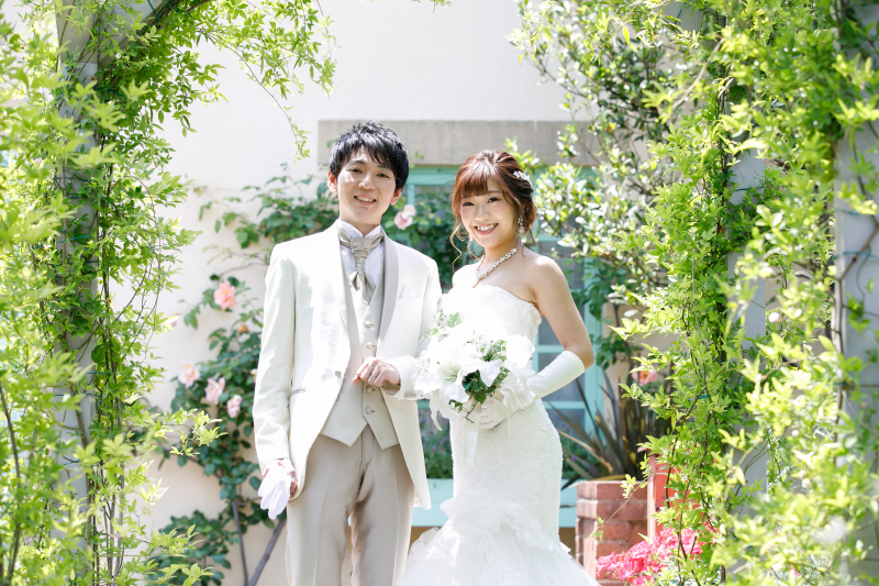 広々庭園でゆったり撮影