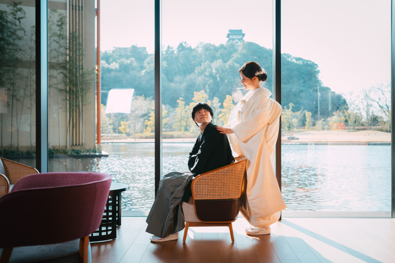 犬山城を臨むホテルへ