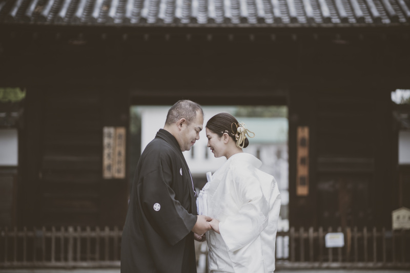 徳川園といえば。黒門前での撮影