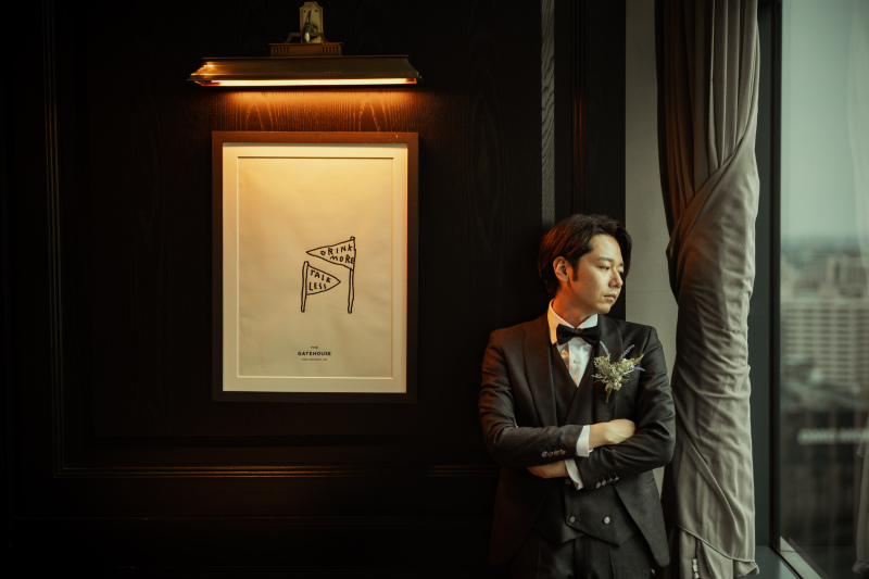 新郎ソロカットもこだわり抜いて