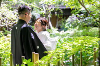 新緑×和装撮影＠賀城園