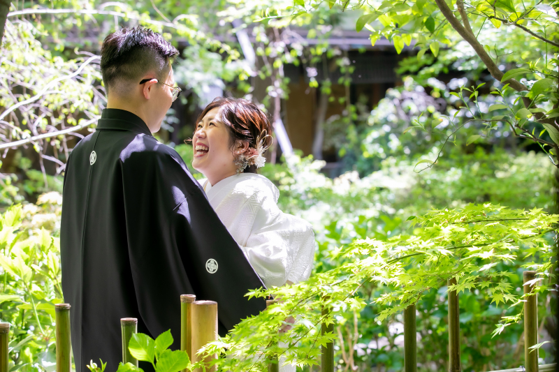 新緑×和装撮影＠賀城園