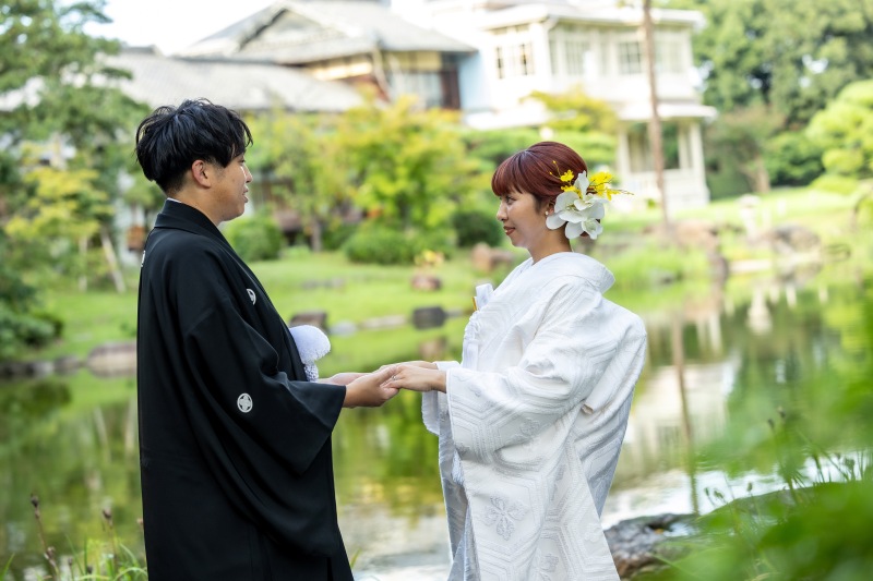 広大な日本庭園