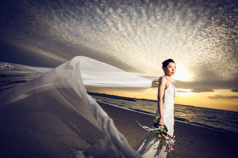 念願のサンセット撮影!