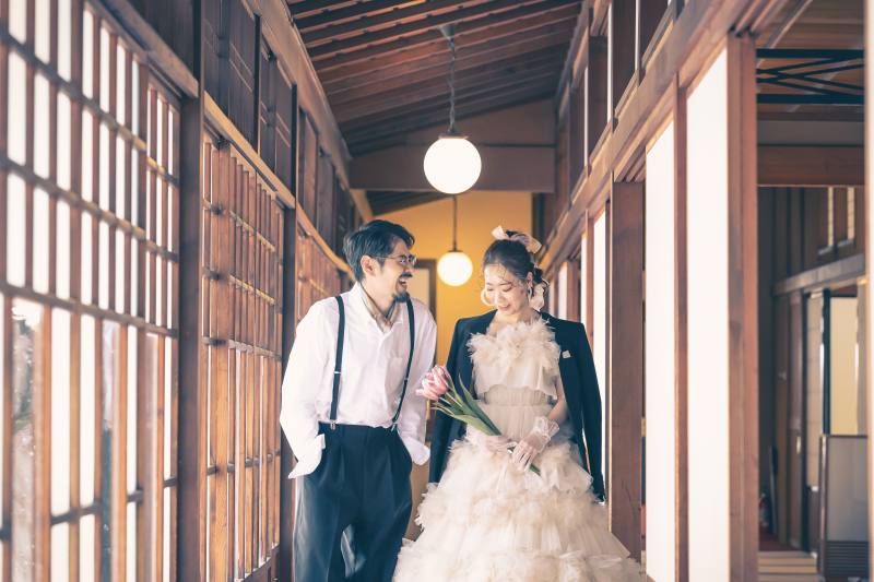 ドレス×和空間