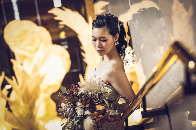 幻想的な暖かい色味のライトが素敵