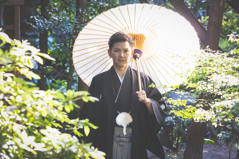 紋付姿もかっこよく