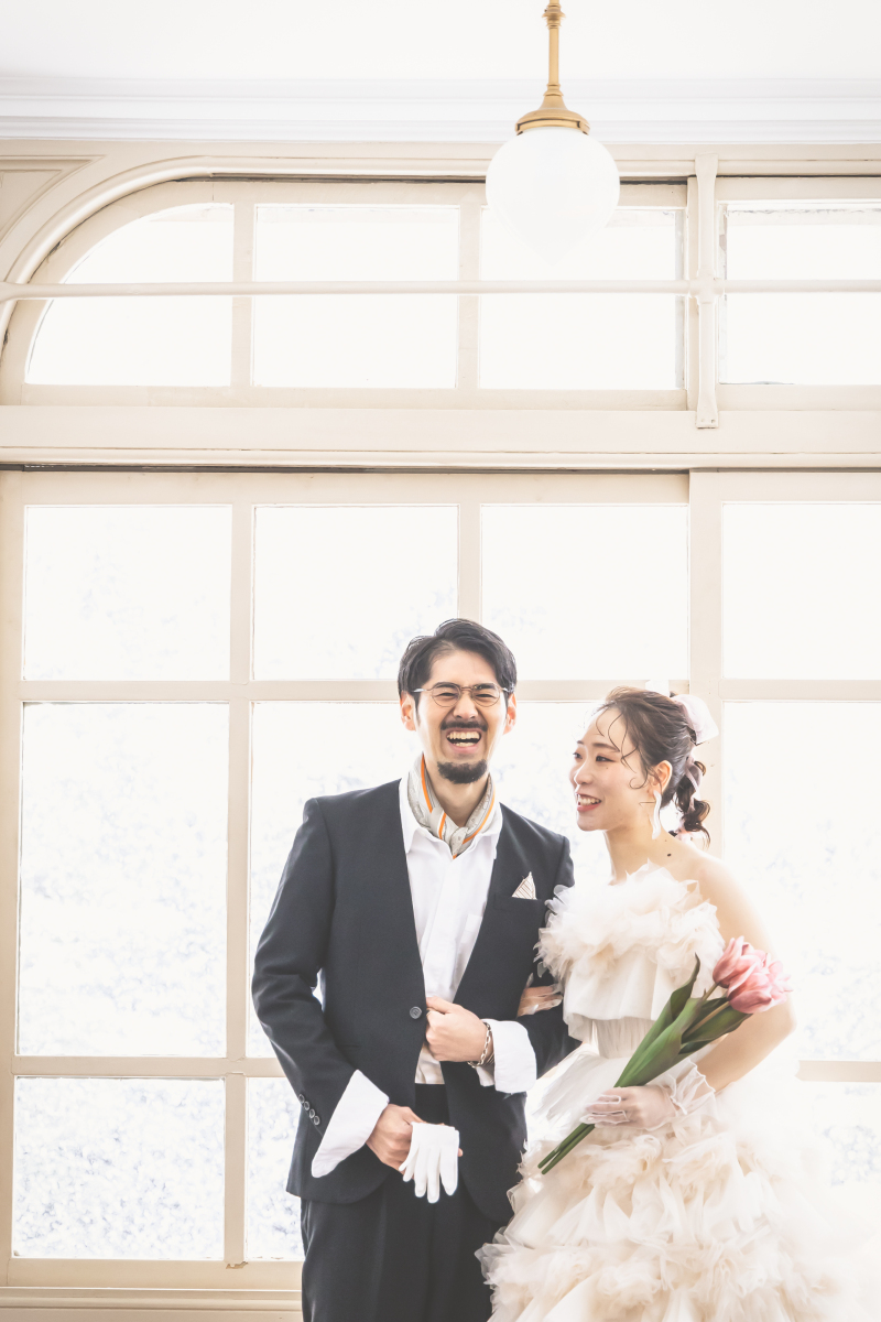 自然体の笑顔で