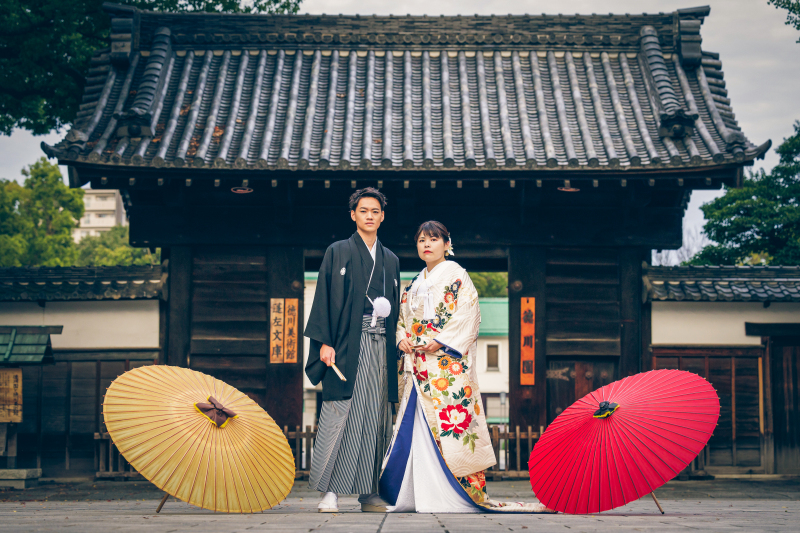 黒門前でも撮影!