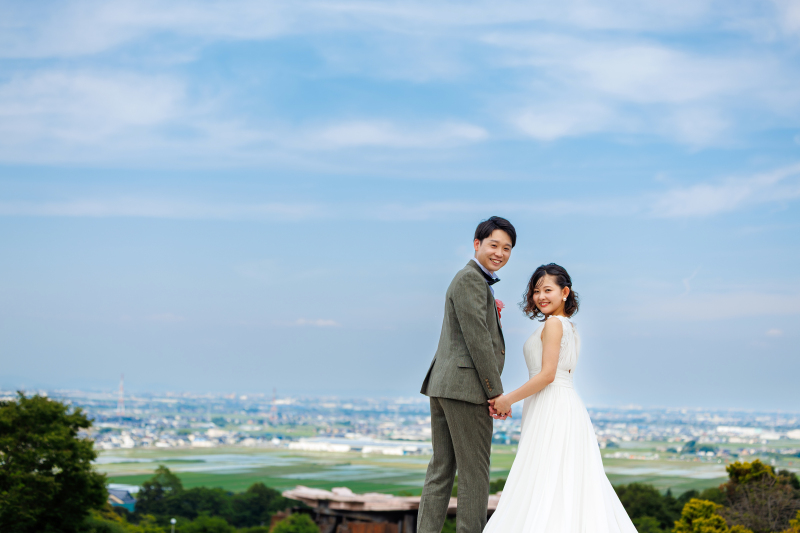 自然×カラフル造形物と撮影