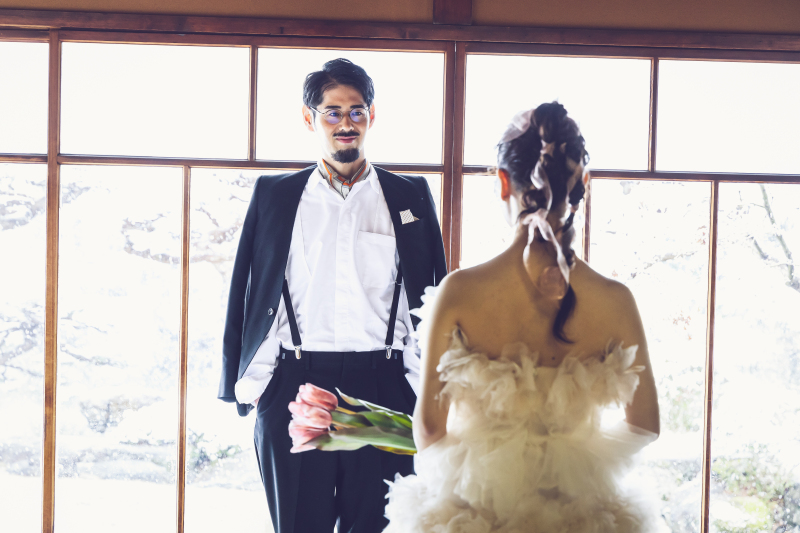 個性的ドレス×持込スカーフ