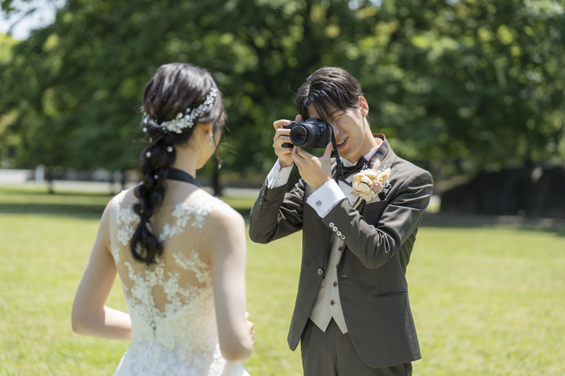 写真好きなお二人。お互いも写真に残します