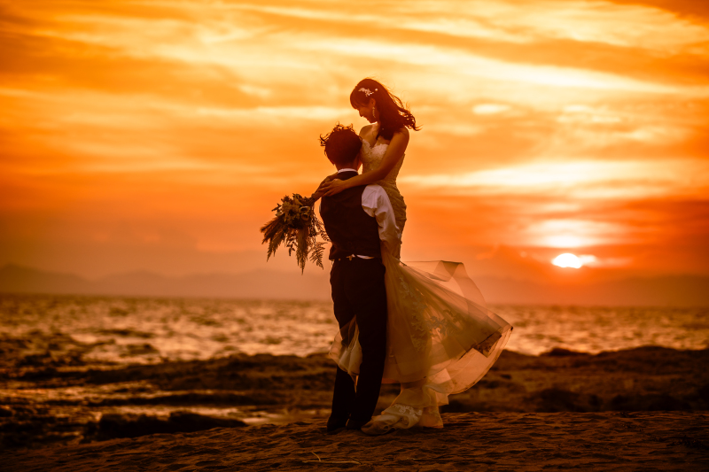 陽が落ちるまで撮影します