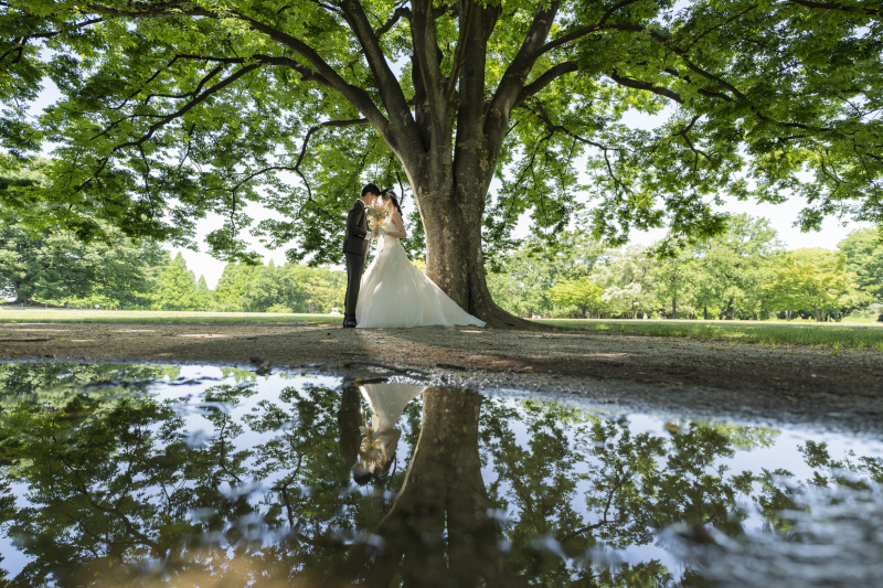 広々とした公園には撮影スポットがたくさん
