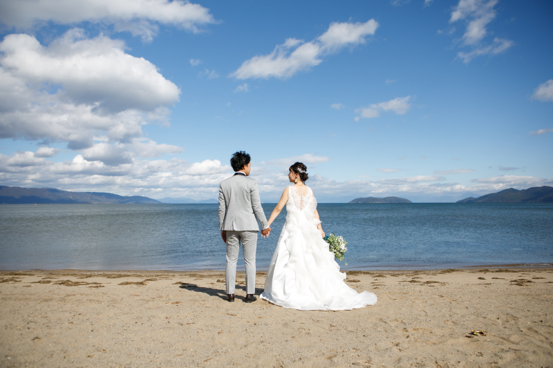 ビーチ風撮影＠琵琶湖